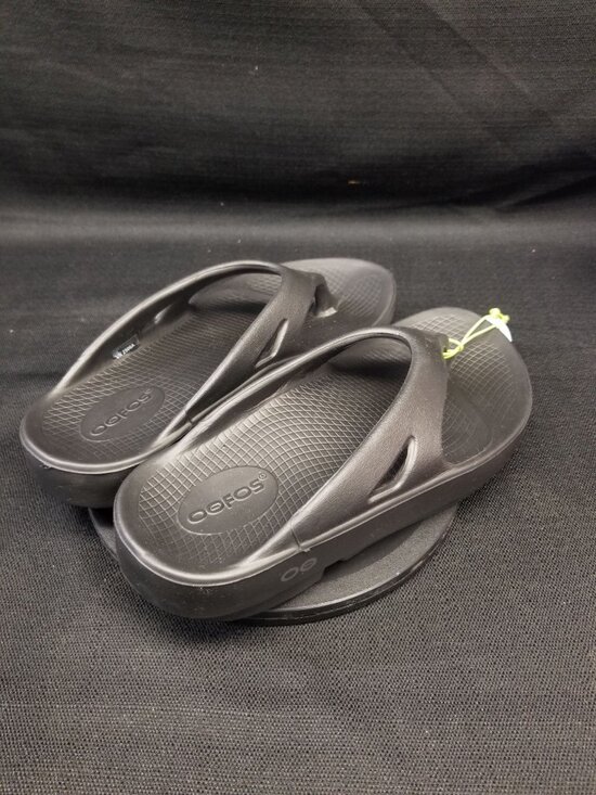 OOFOS Men\'s OOriginal Sandal Recovery Thong Black Size 10 NEW WITH TAGS! main image 5